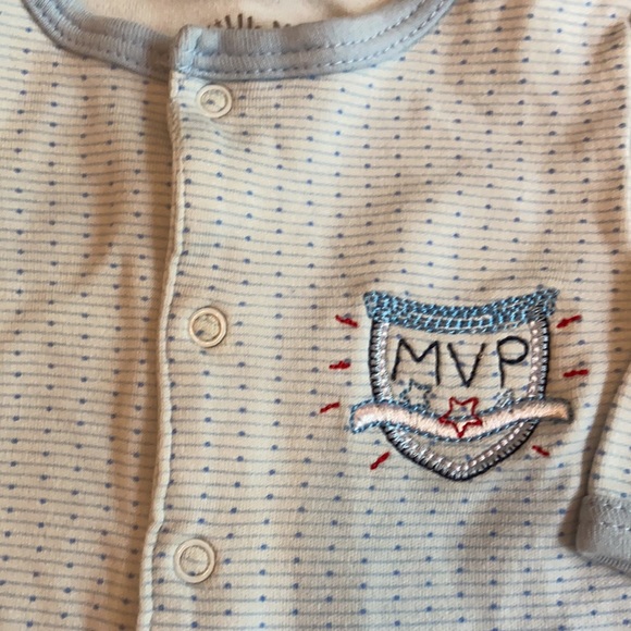 Sports Pajamas Bundle: Newborn and 0-3 Months - Picture 4 of 7